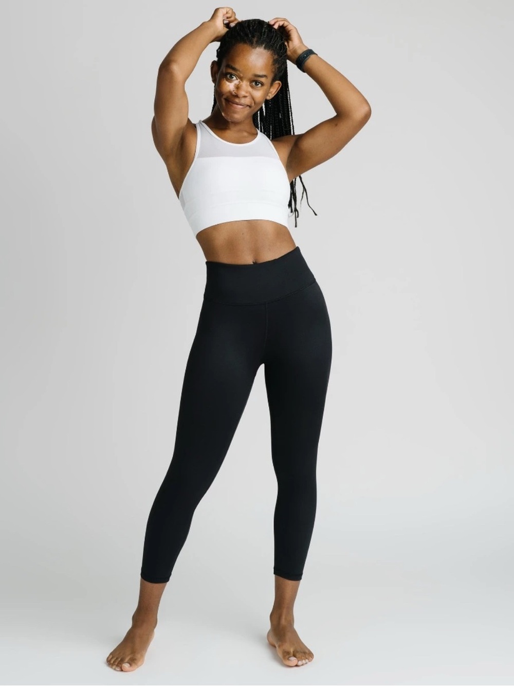 Zyia Black Light n Tight Hi-rise Crop 17"